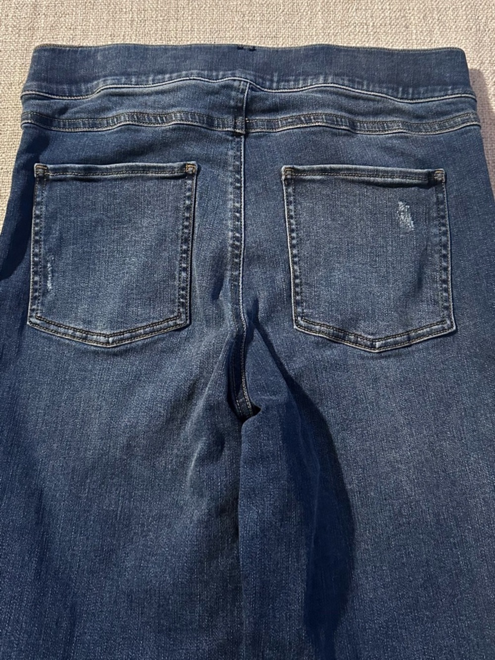 SPANX Distressed Ankle Skinny Jean Legging Sleek Chic Stretch Cottagecore Wmn M - Picture 8 of 14